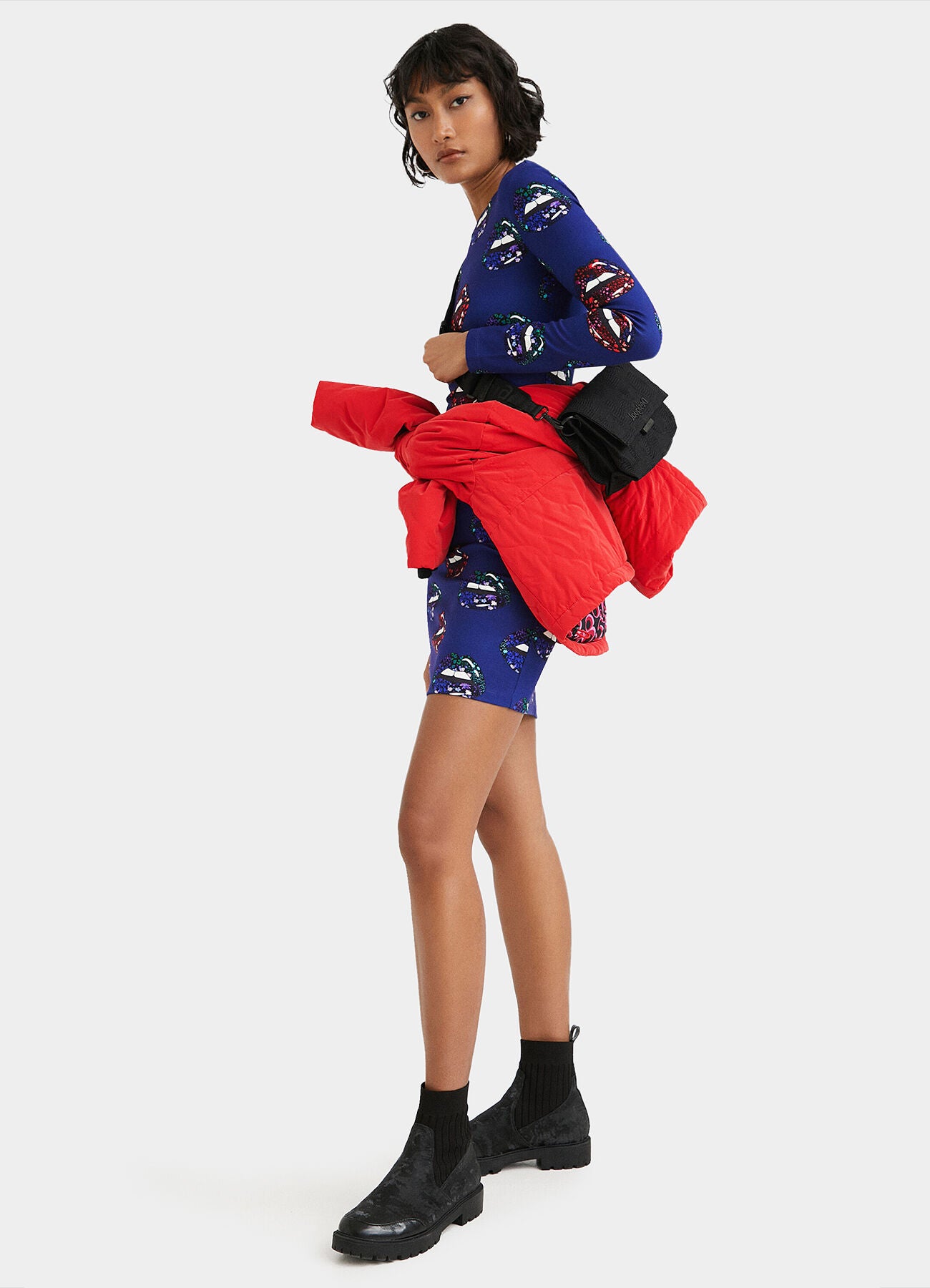 Desigual ajakmintás miniruha