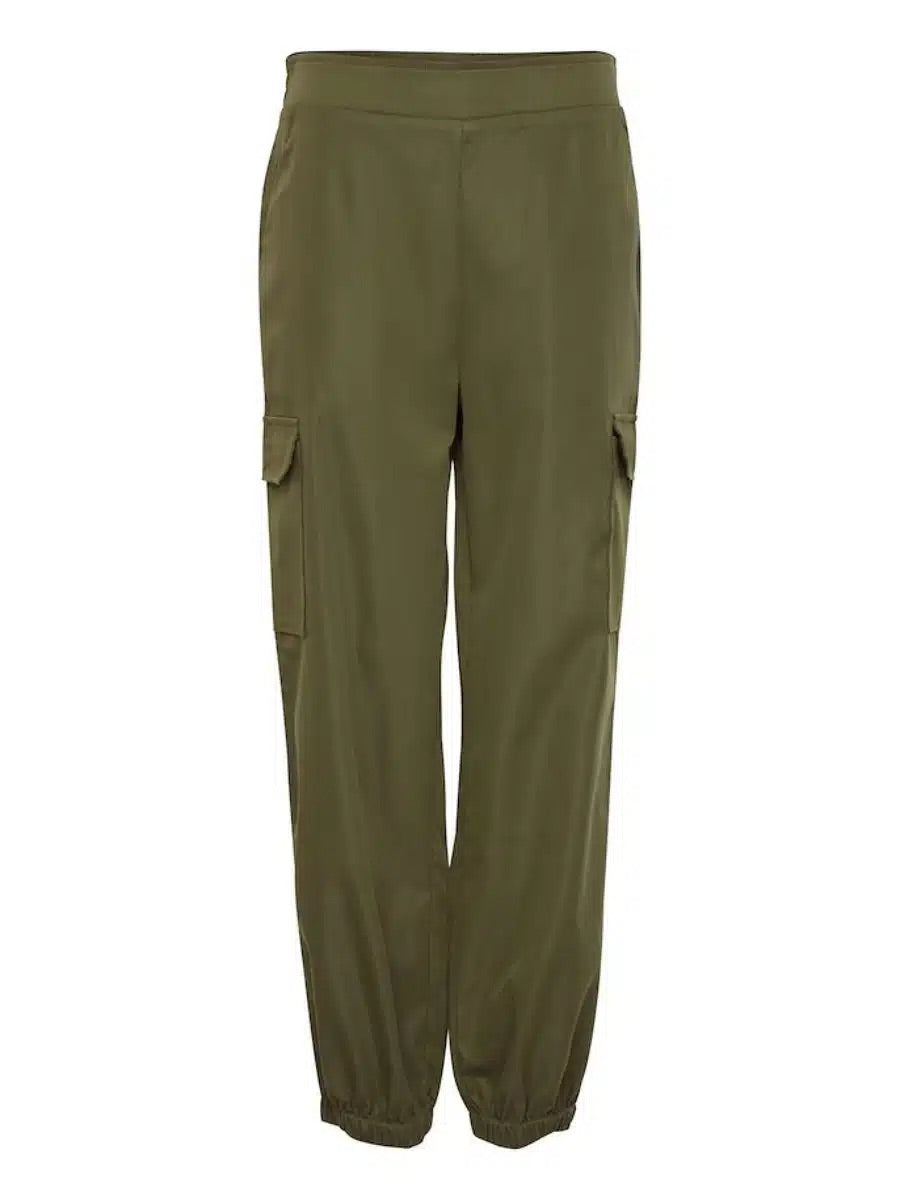 Fransa Fxcargo Cargo Jogger Trousers – Olive Green