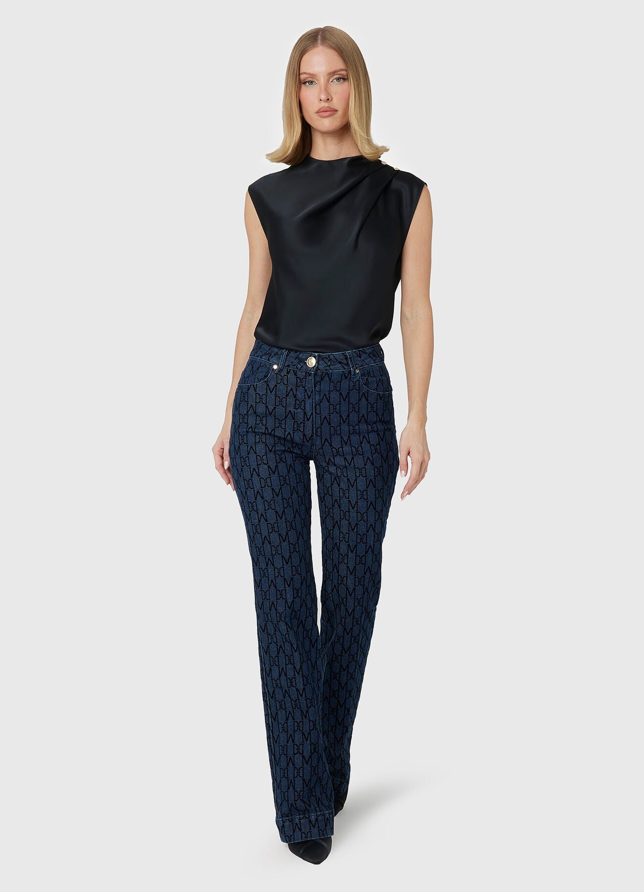 Marciano by Guess® BEA monogram jeans – blue