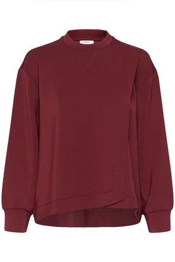 InWear Gida bő szabású szabadidőfelső – borvörös