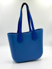 O bag Mini Tweed-Lined Handbag – Blue