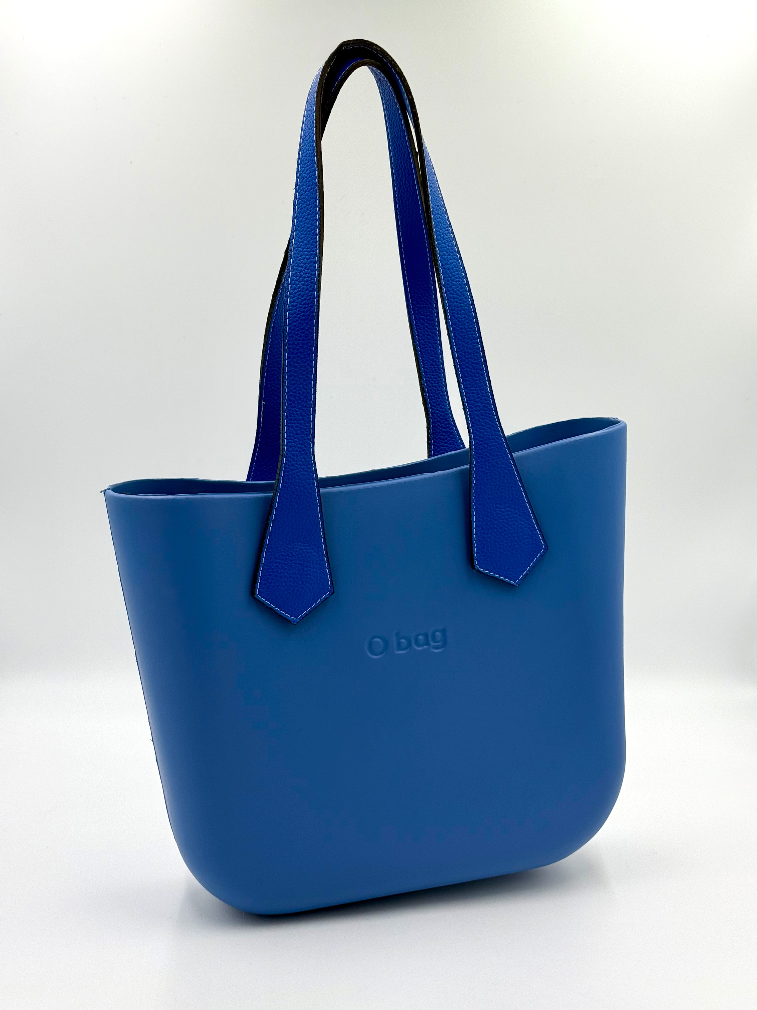 O bag Mini Tweed-Lined Handbag – Blue
