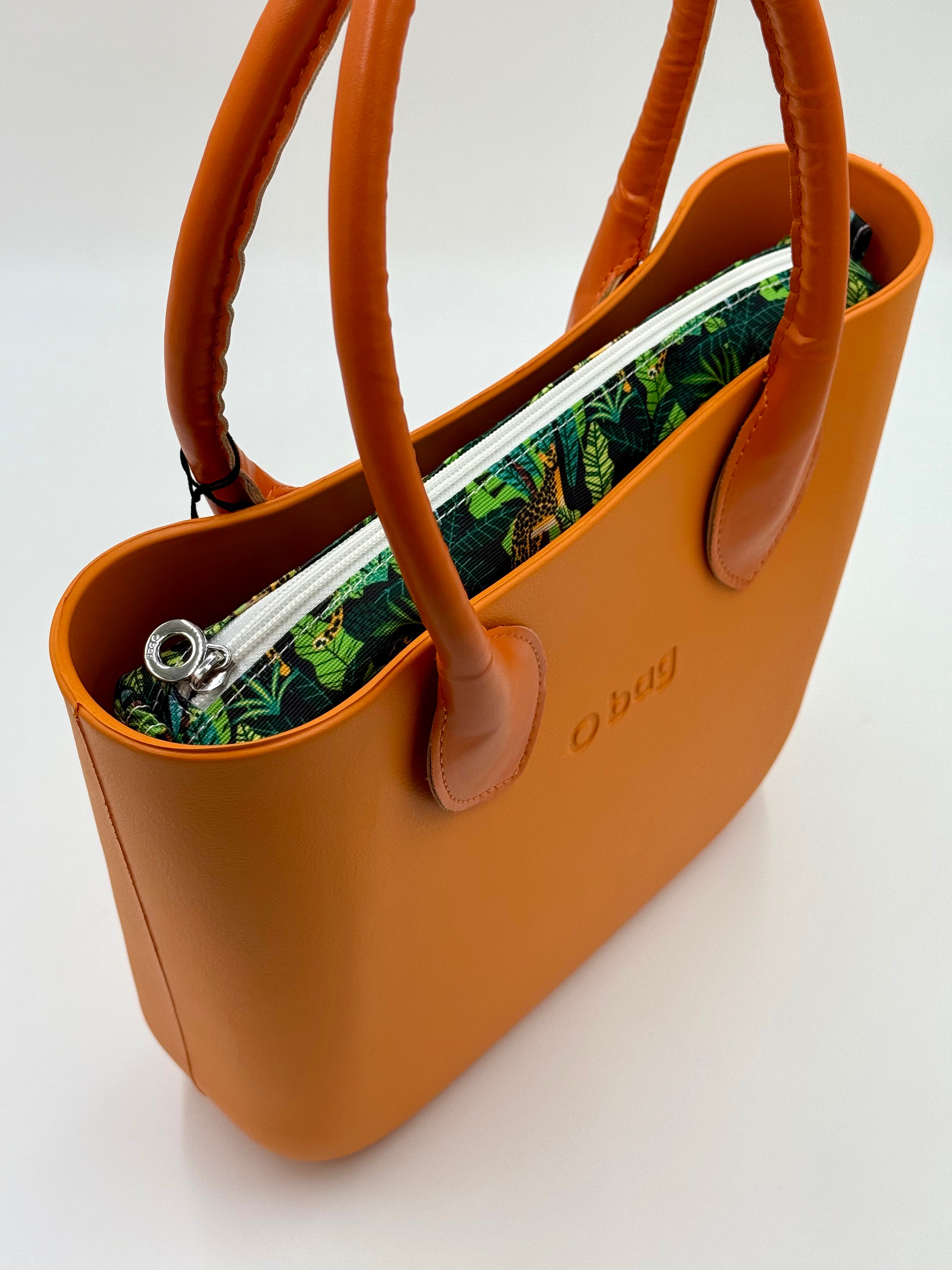 O bag Mini Jungle-Lined Handbag – Caramel