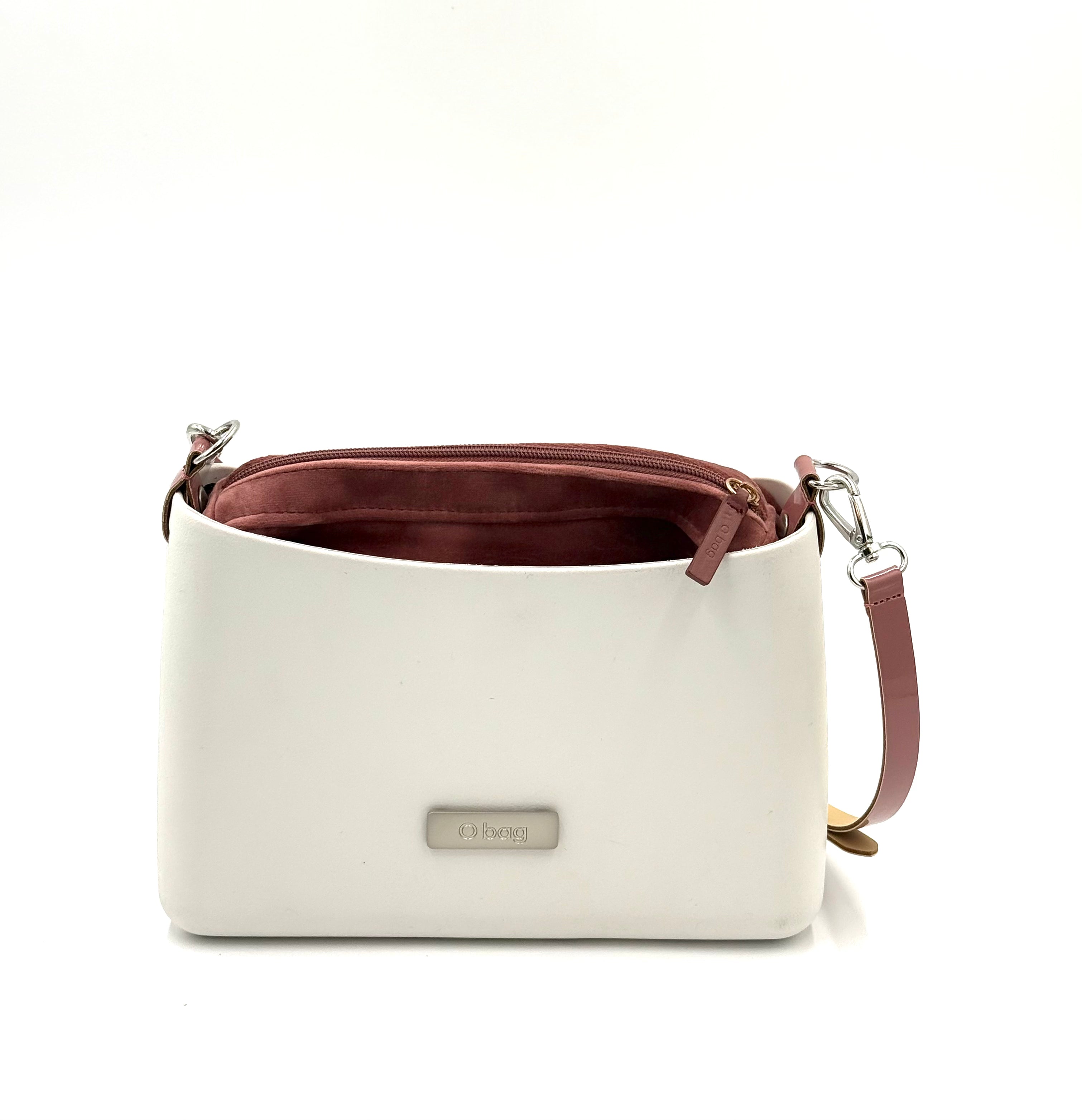 O bag Glam Bag – White and Testa di Moro