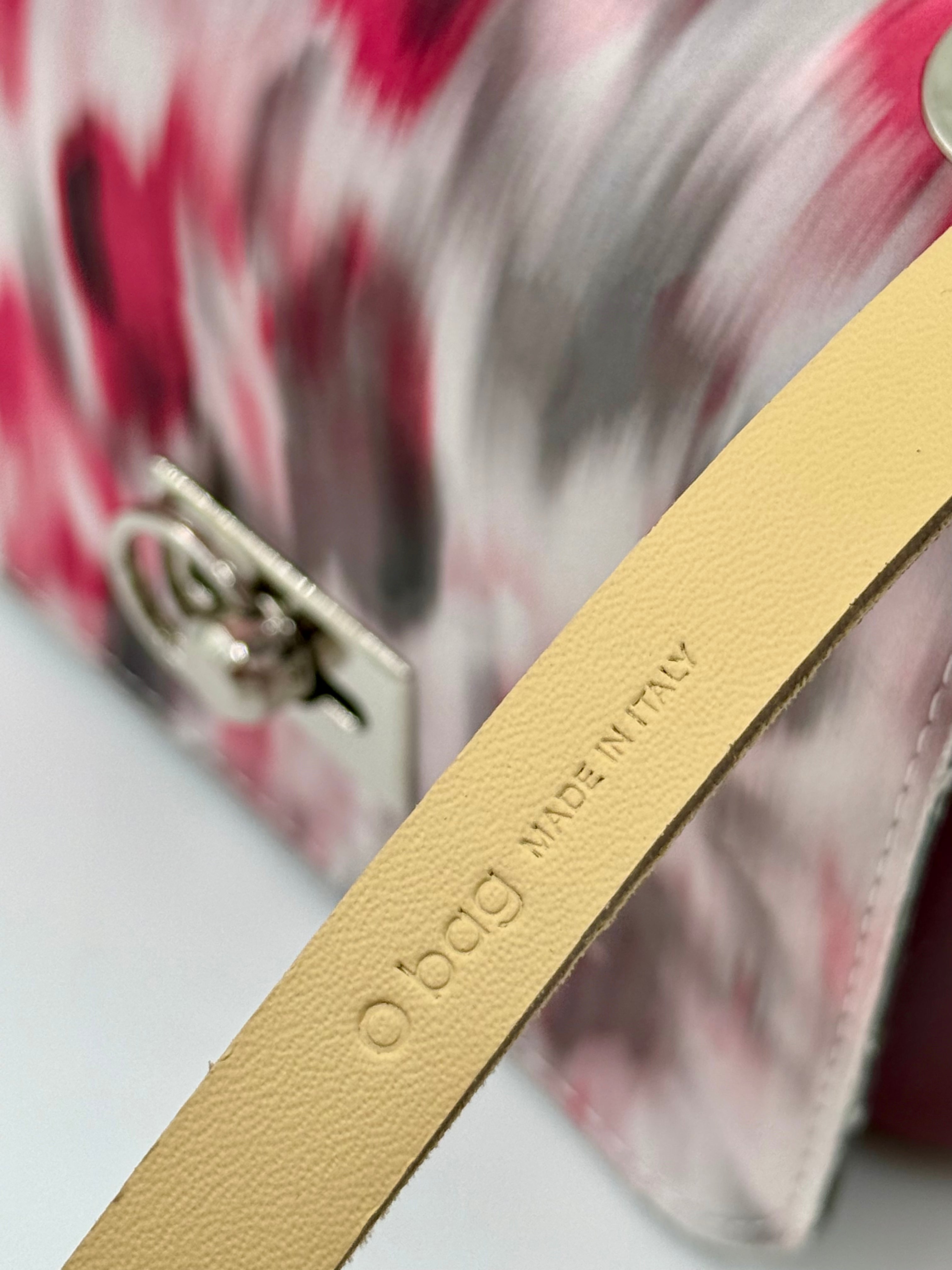 O bag O Pocket Marbled-Flap Bag – Burgundy