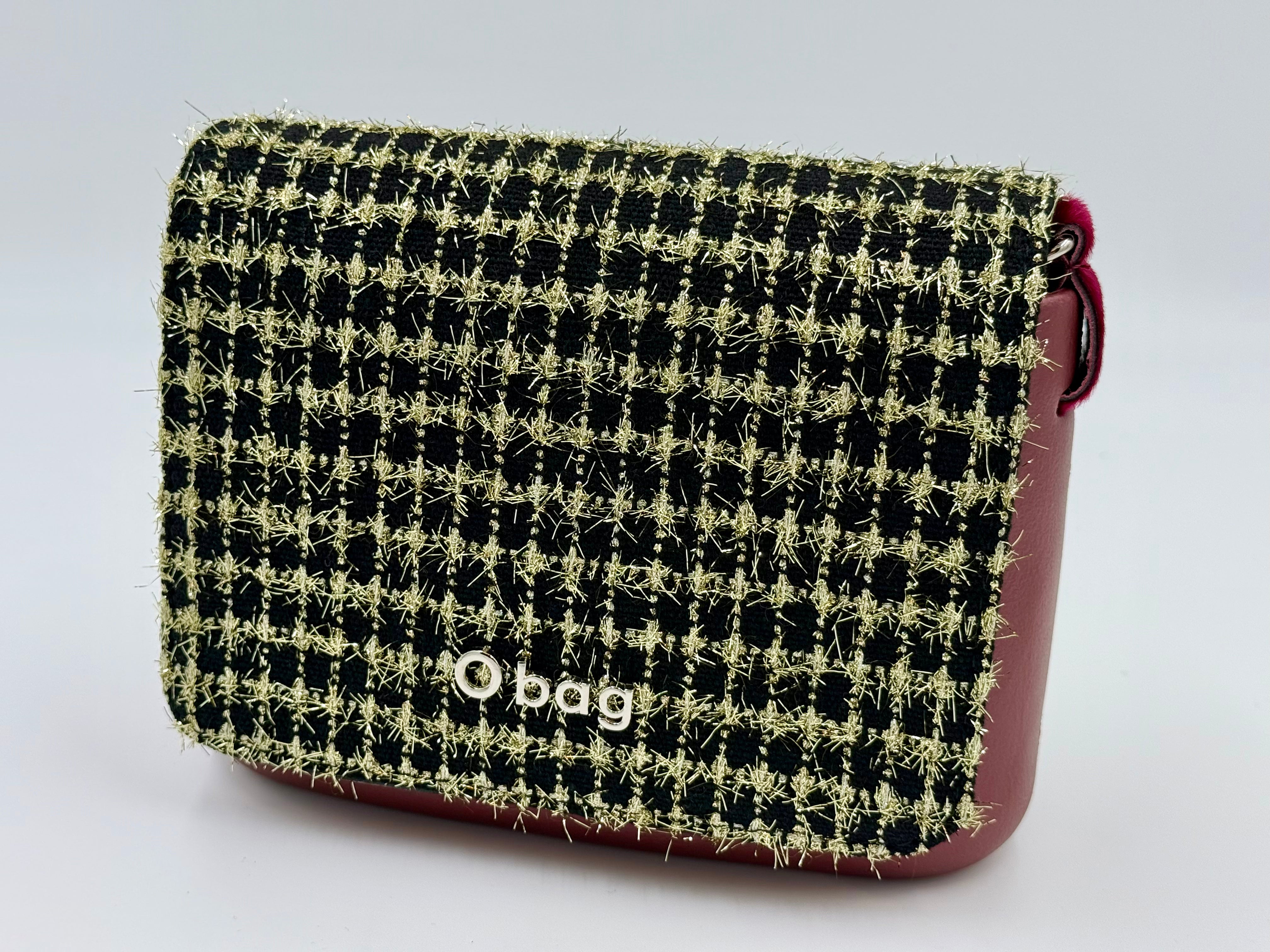O bag O Pocket Tweed-Flap Bag – Mauve