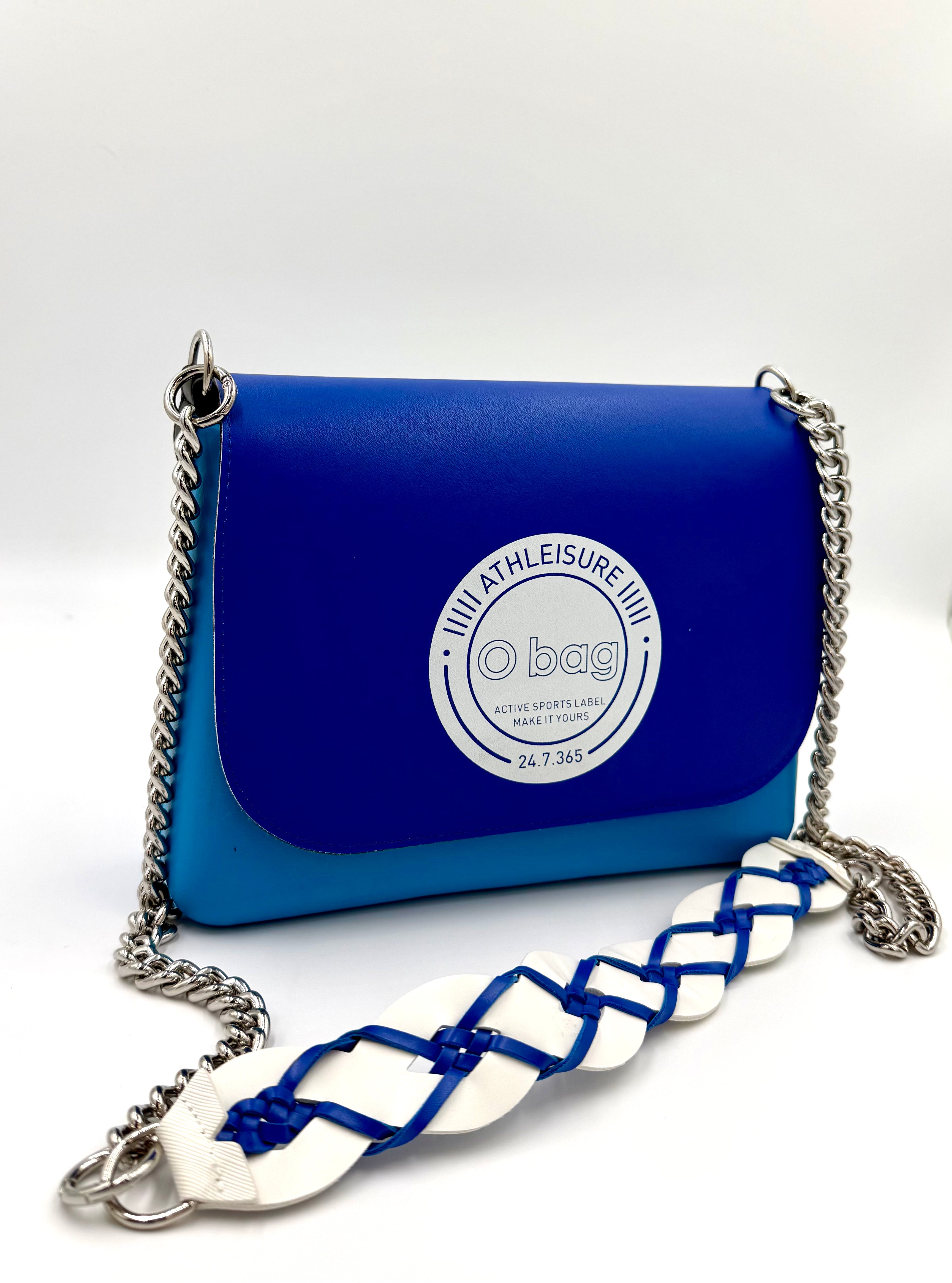 O bag Athleisure Chain-Strap Bag – Blue and Turquoise
