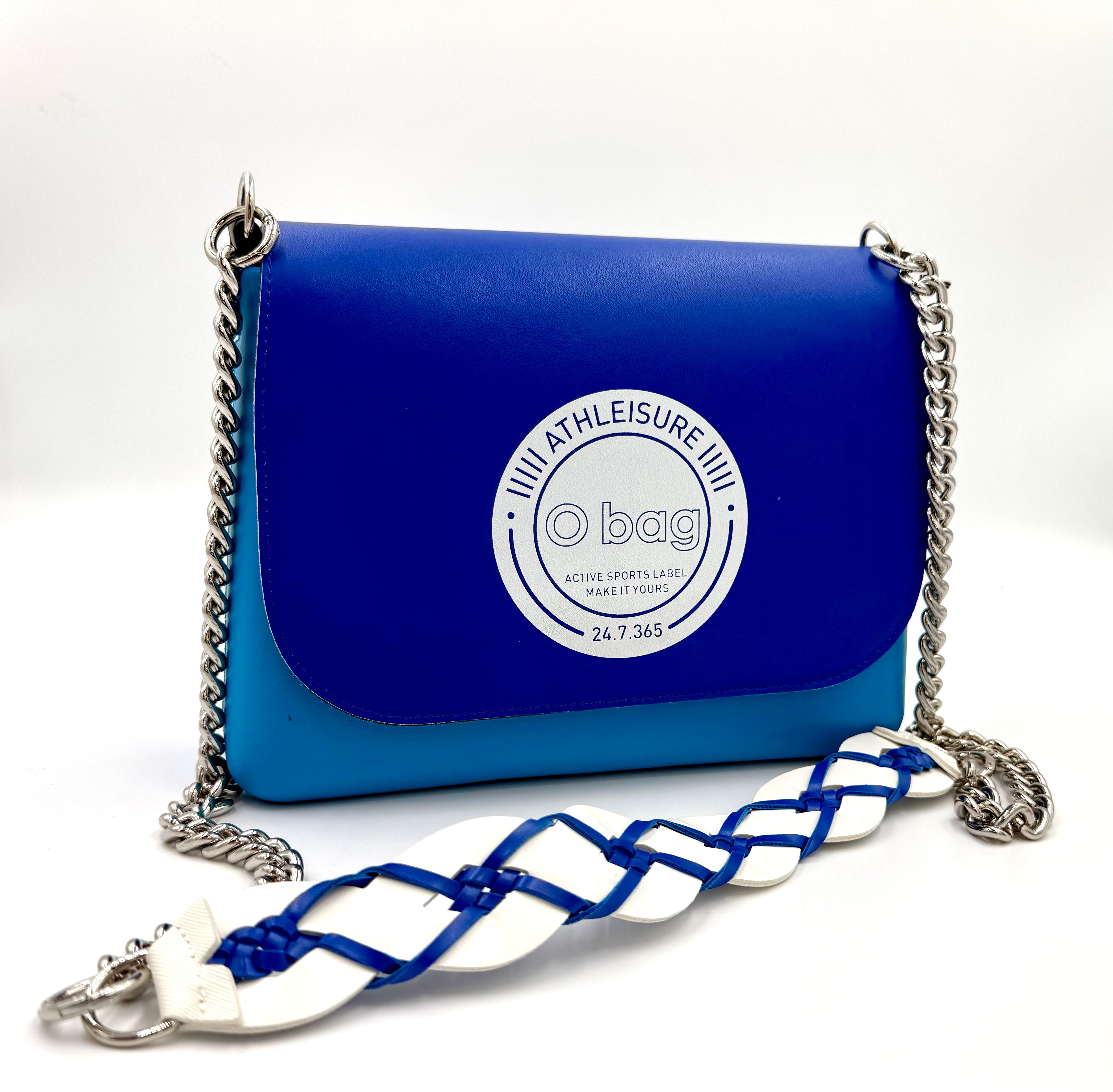 O bag Athleisure Chain-Strap Bag – Blue and Turquoise
