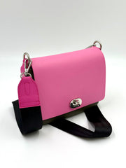 O bag Pocket Crossbody Bag – Khaki and Powder Pink