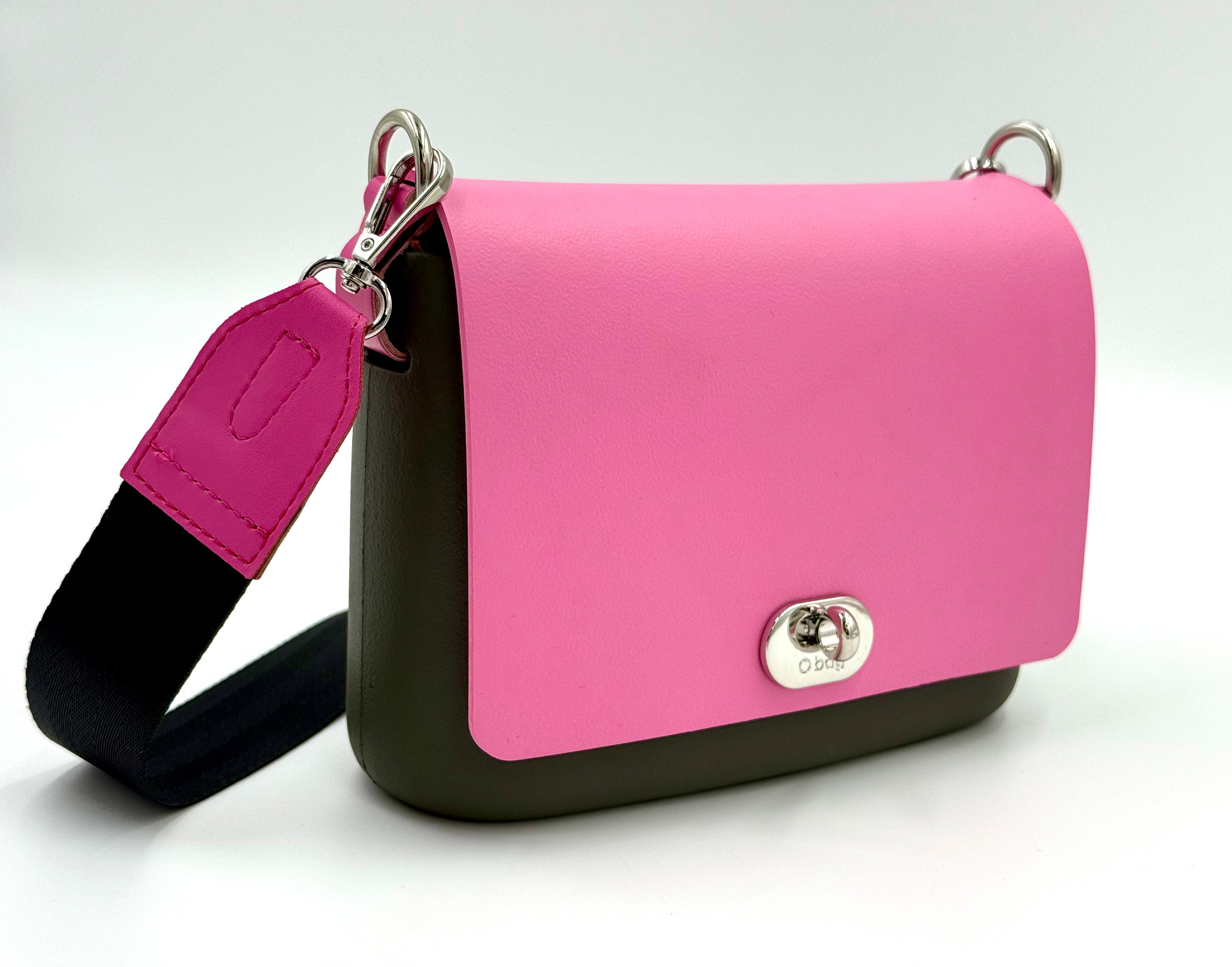 O bag Pocket Crossbody Bag – Khaki and Powder Pink