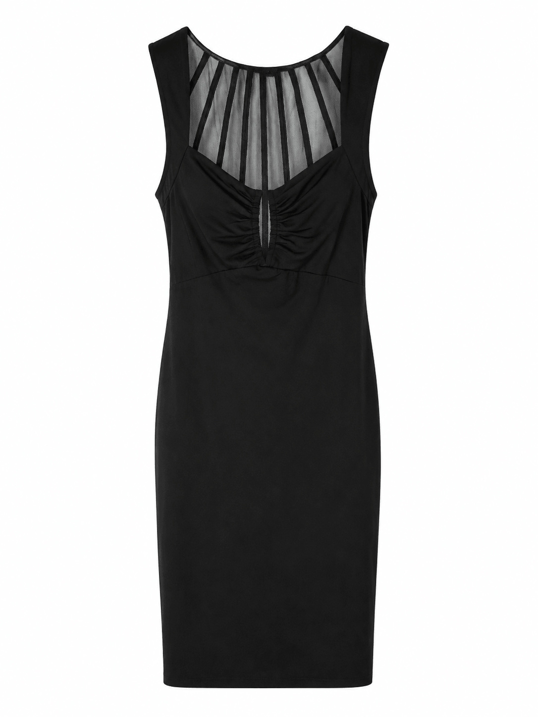 Marciano by Guess Mesh Panel Bodycon Dress – Black