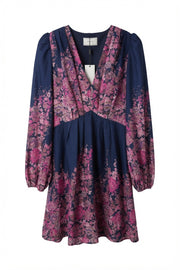 Neo Noir Semila Dress – Navy Floral Print