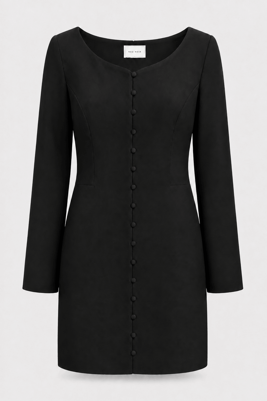 Neo Noir Flamingo Dress – Black
