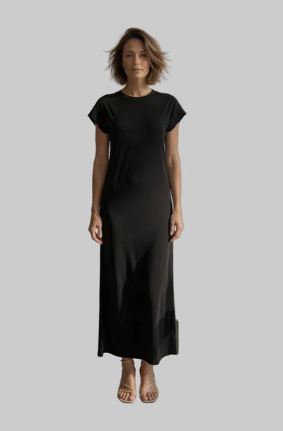 PIECES PCANDORA Short-Sleeve Round-Neck Lena Maxi Dress
