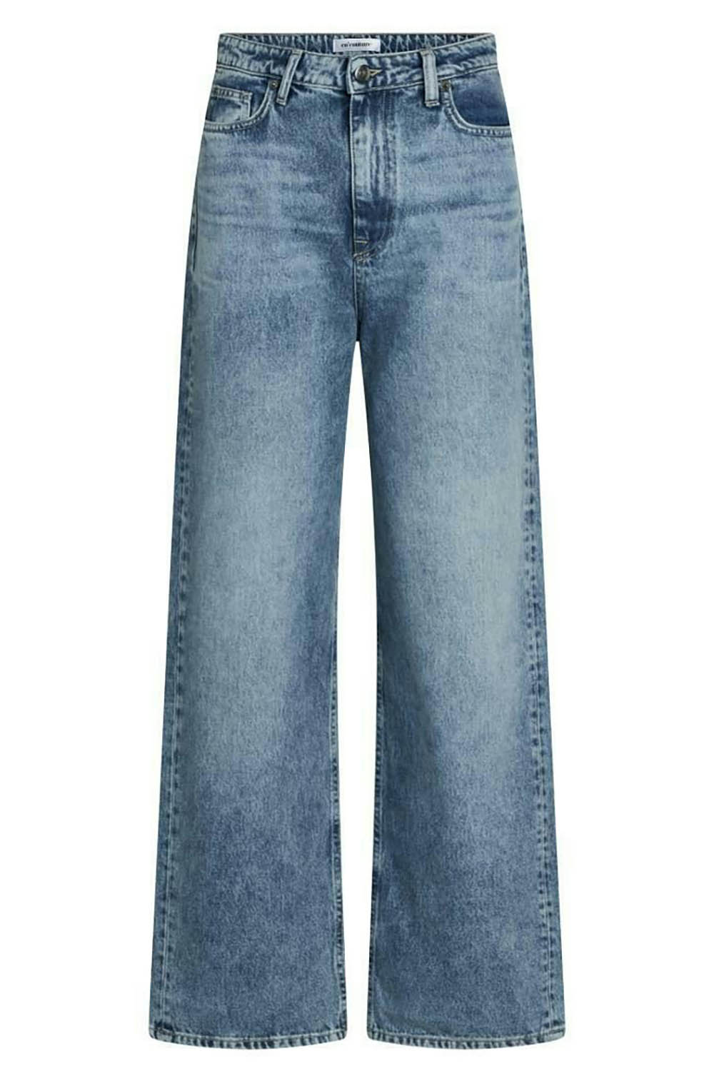 Co'couture Vika nem rugalmas, bő szárú farmernadrág – kék
