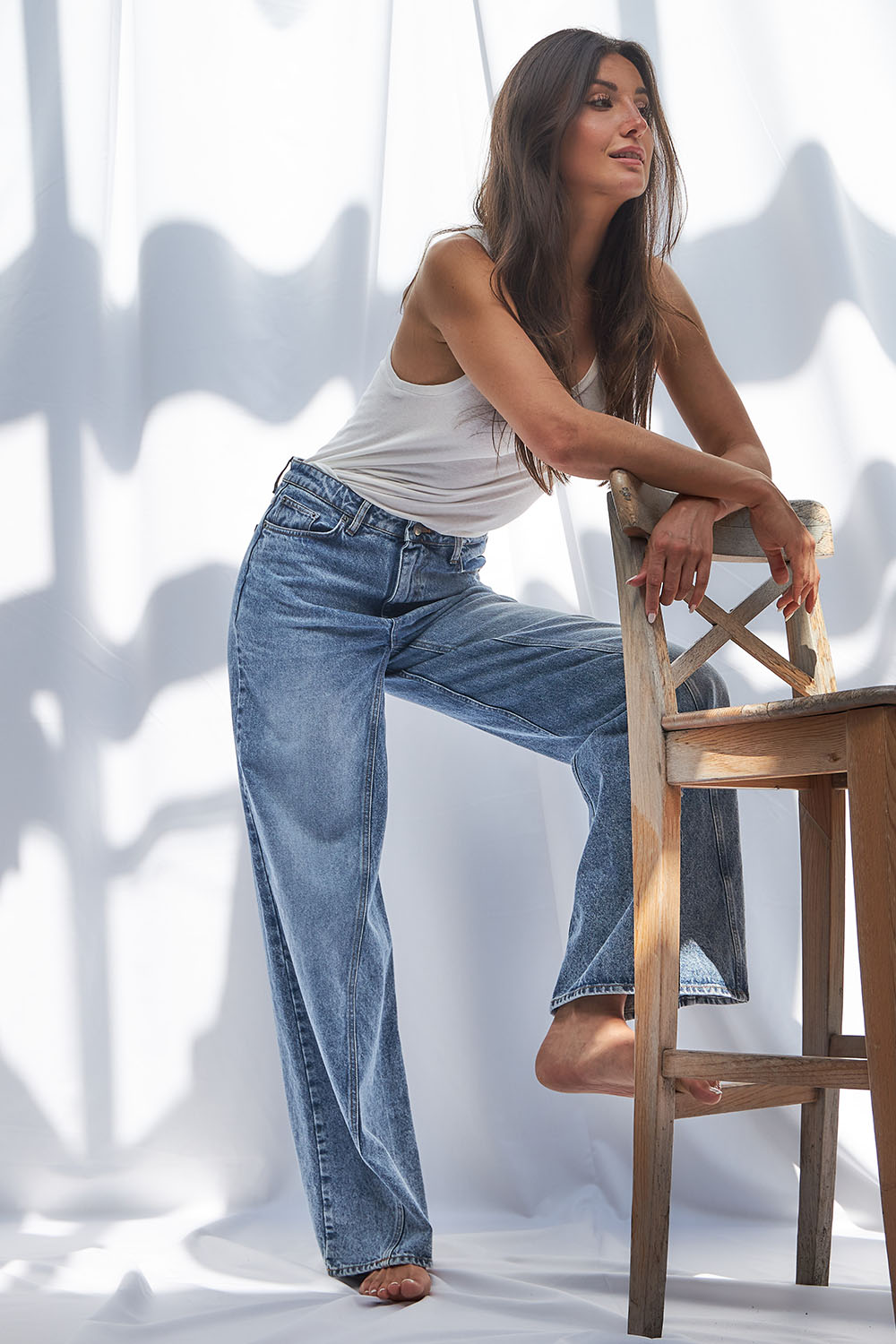Co'couture Vika Non-Stretch Wide-Leg Jeans – Blue