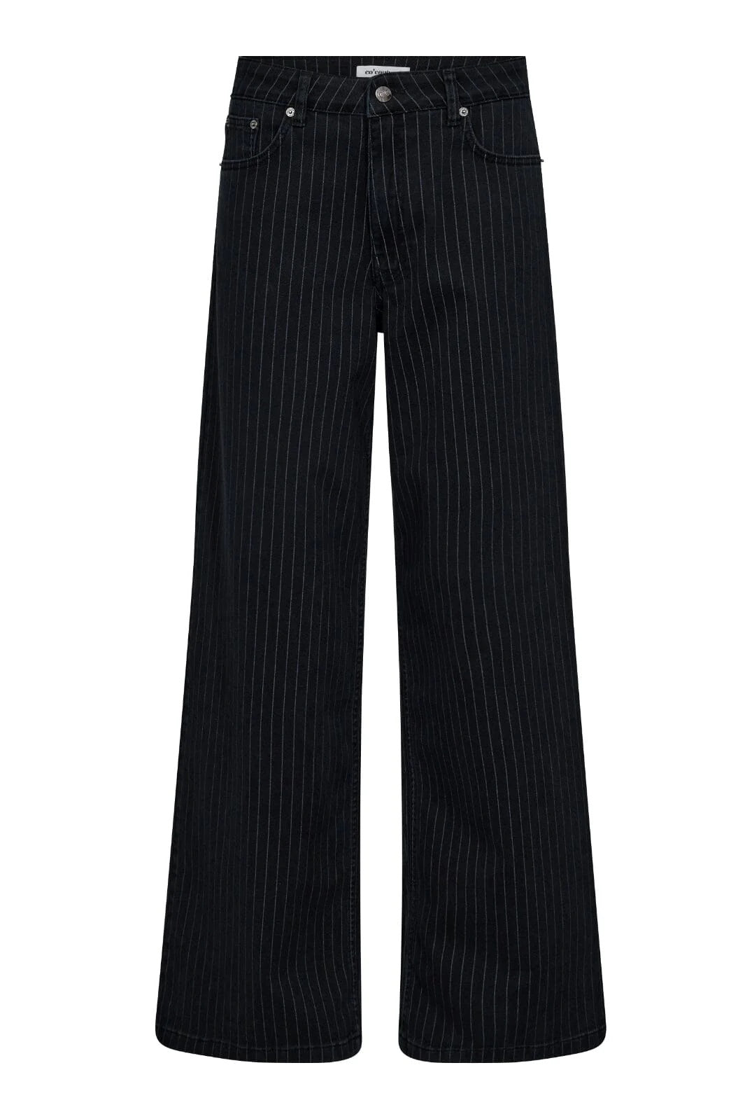 Co'couture Pincc bő szárú farmernadrág – fekete