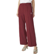 Co'couture Amina Crease Wide-Leg Trousers – Burgundy