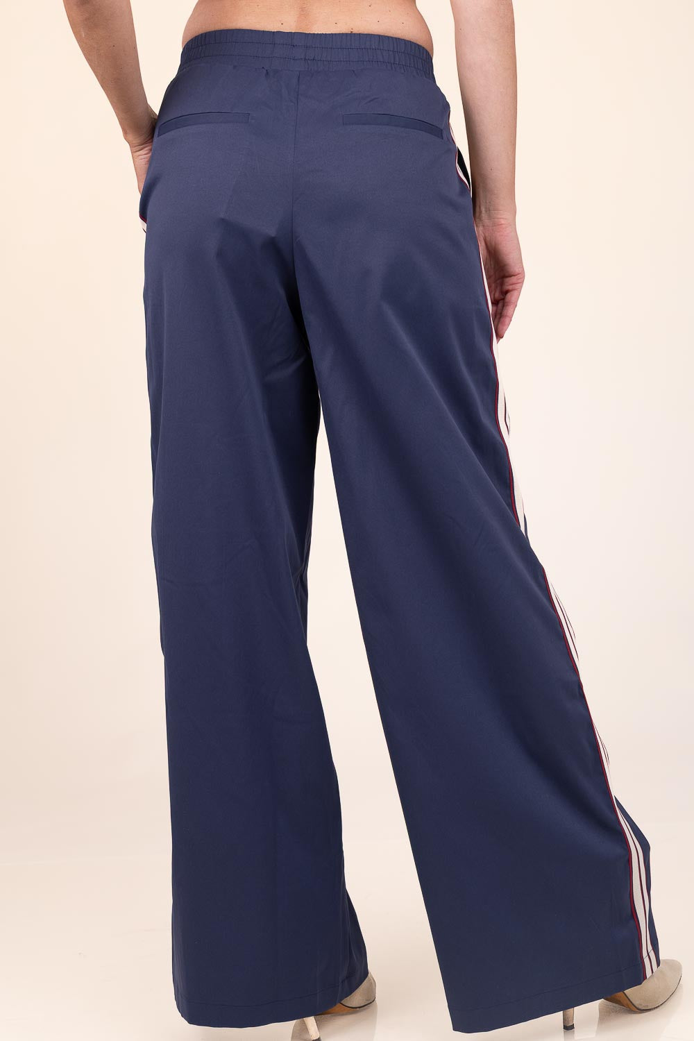 Co'couture Mingus Sporty bő szárú nadrág – sötétkék