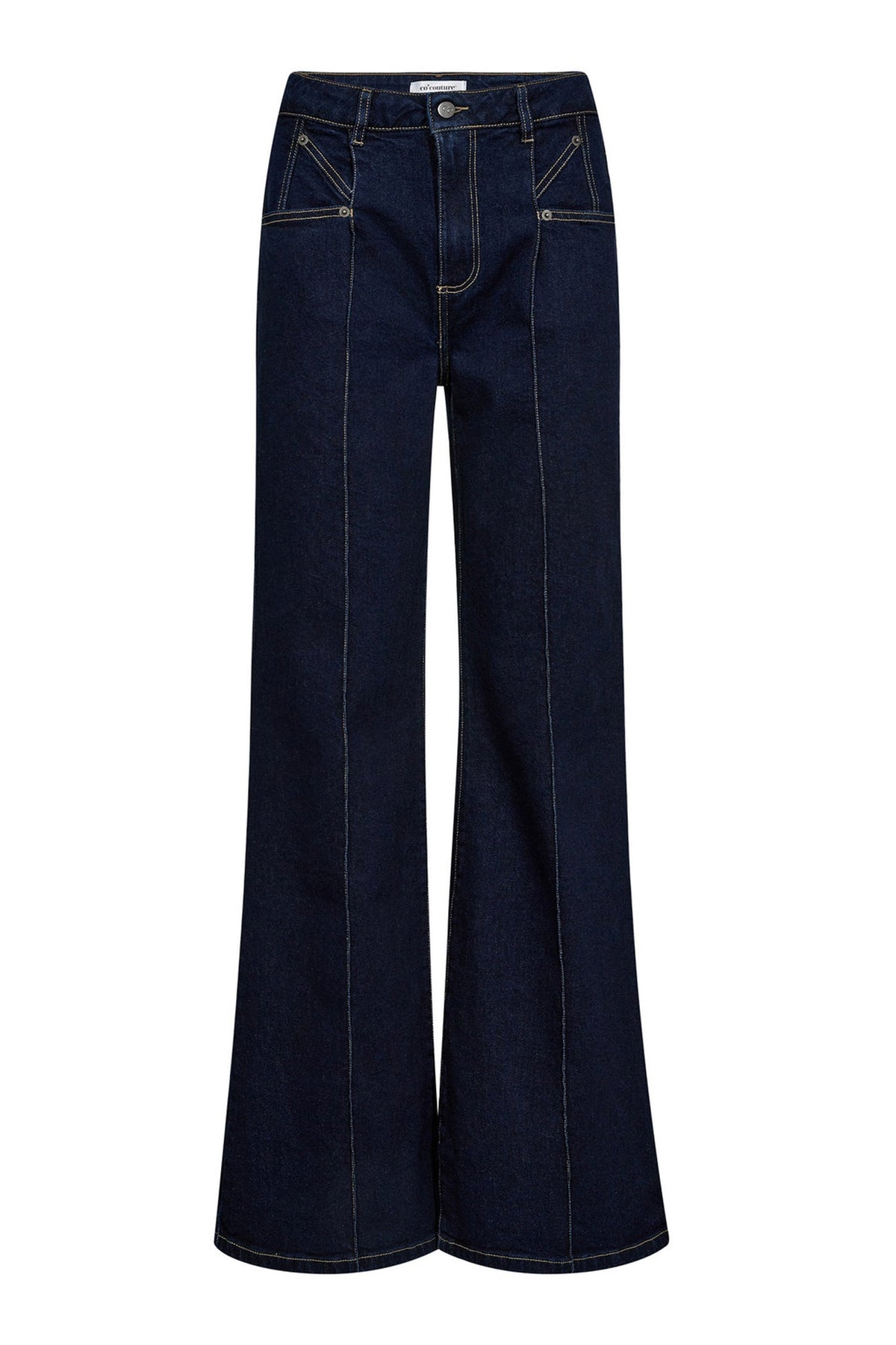 Co'couture Theo CC Wide-Leg Jeans – Dark Denim