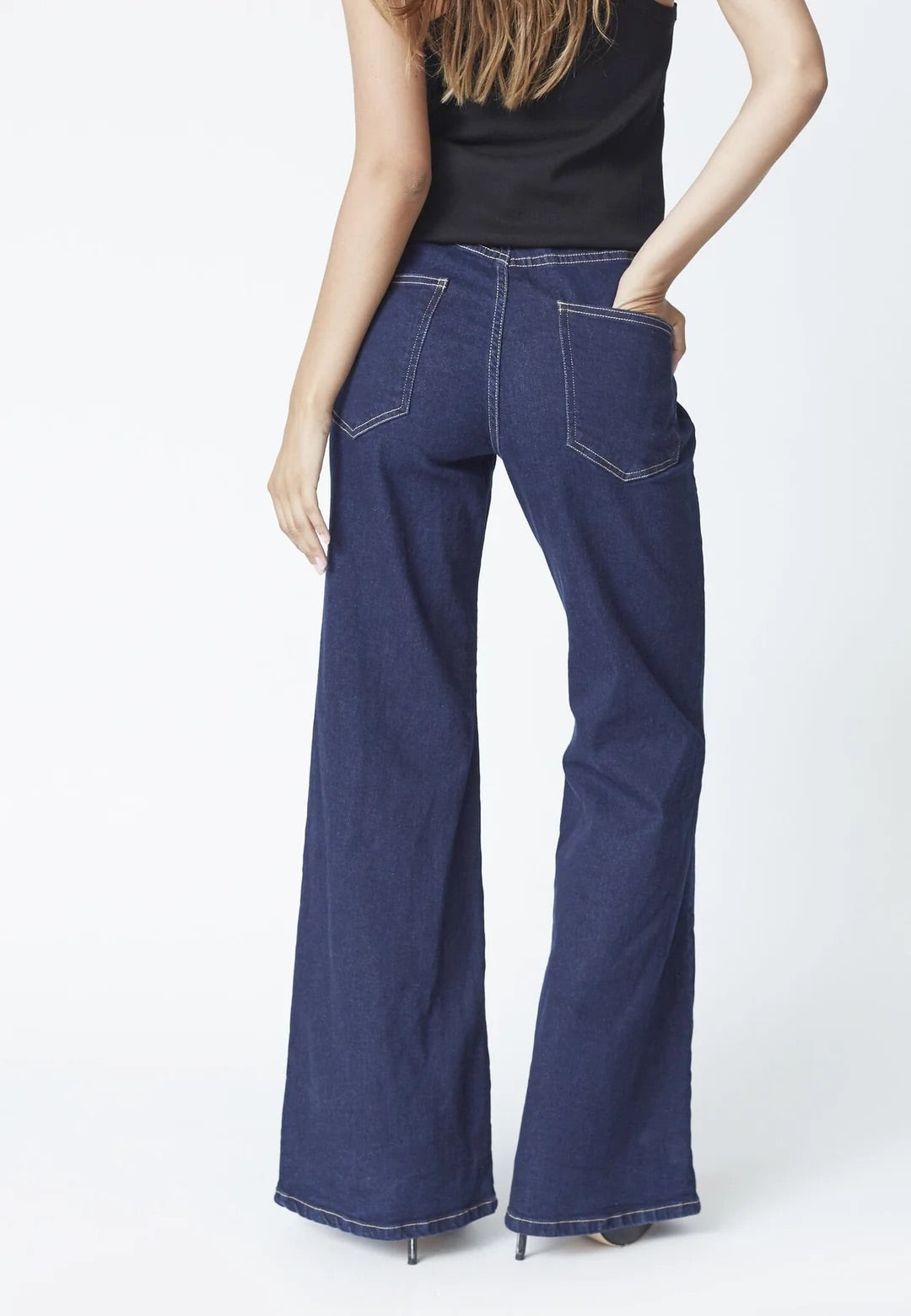 Co'couture Theo CC Wide-Leg Jeans – Dark Denim