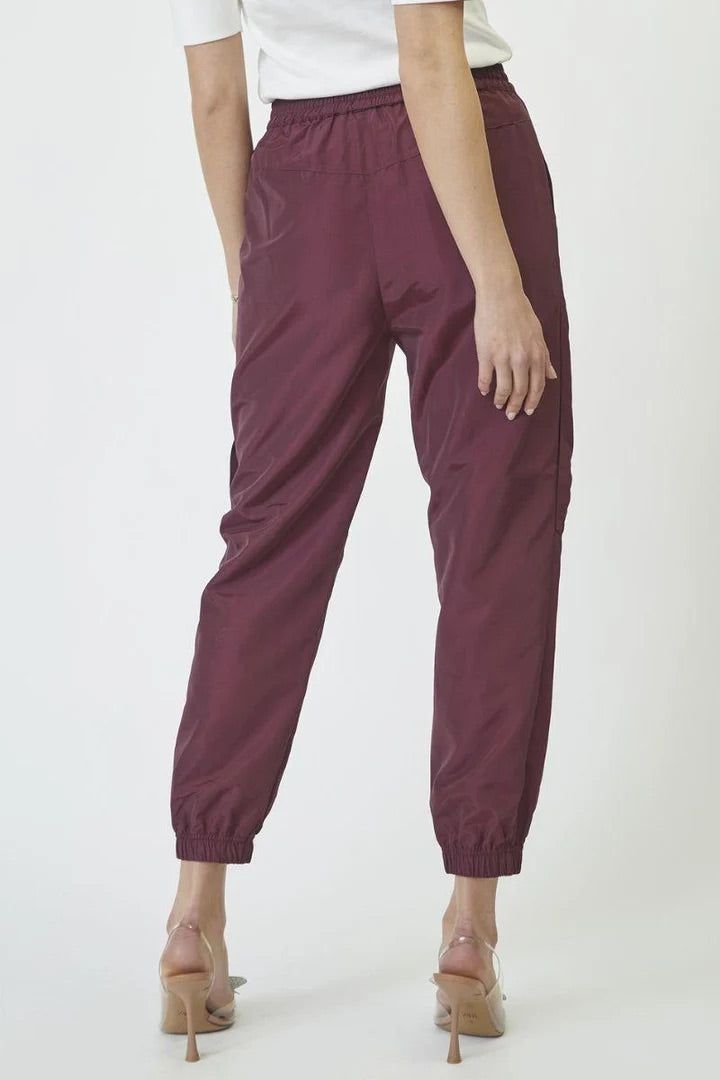 Co'couture Trice CC Tech Jogger Trousers – Burgundy