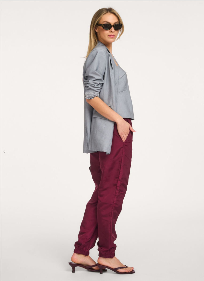 Co'couture Trice Tech Trousers – Burgundy