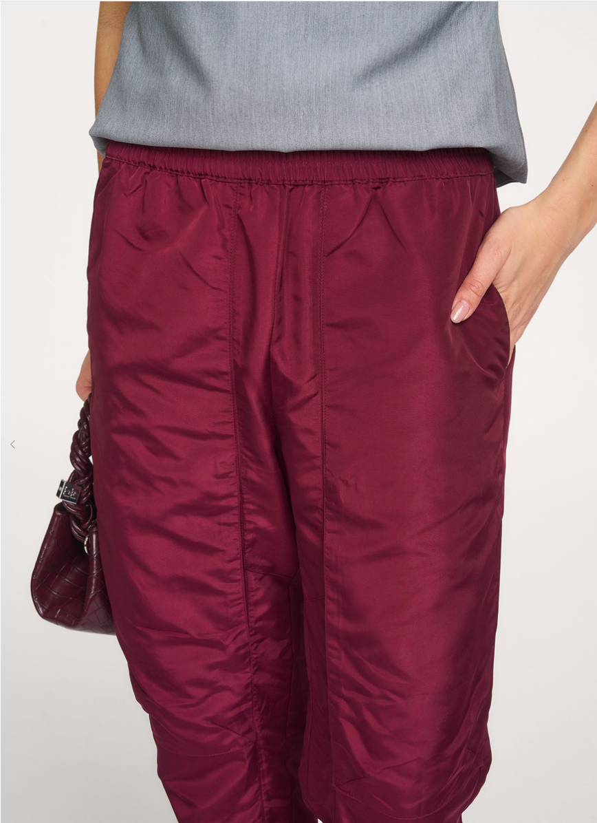 Co'couture Trice Tech Trousers – Burgundy