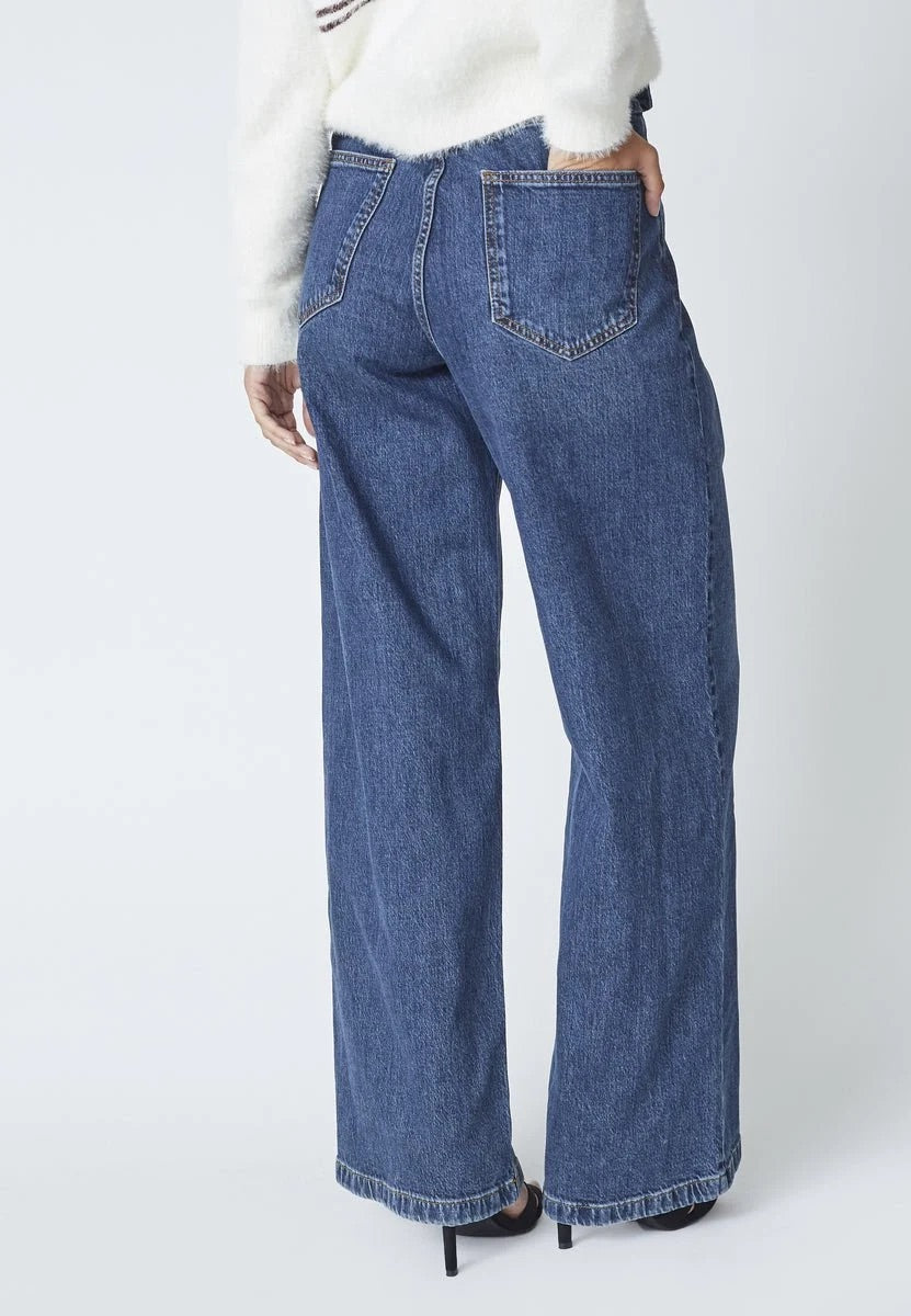 Co'couture Rumi CC Belt Wide-Leg Jeans – Dark Denim