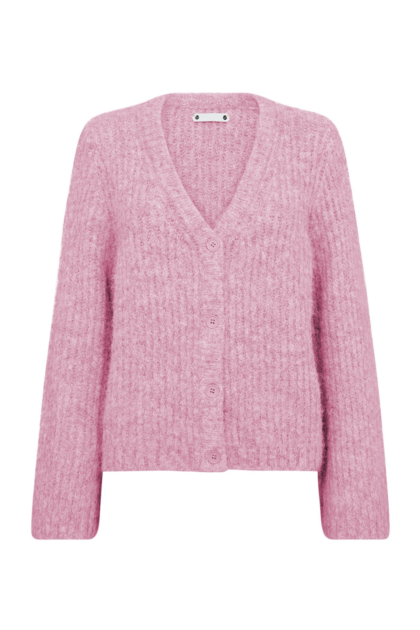 Co'couture Charlie V-Neck Cardigan – Pale Pink