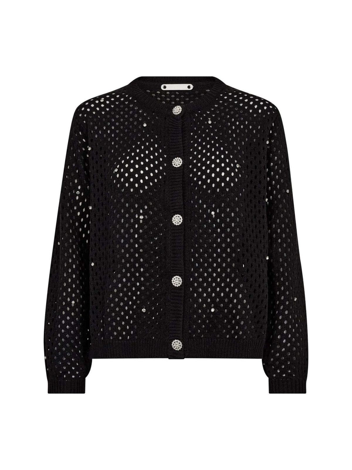 Co'couture Hoopa Krystal Cardigan – Black