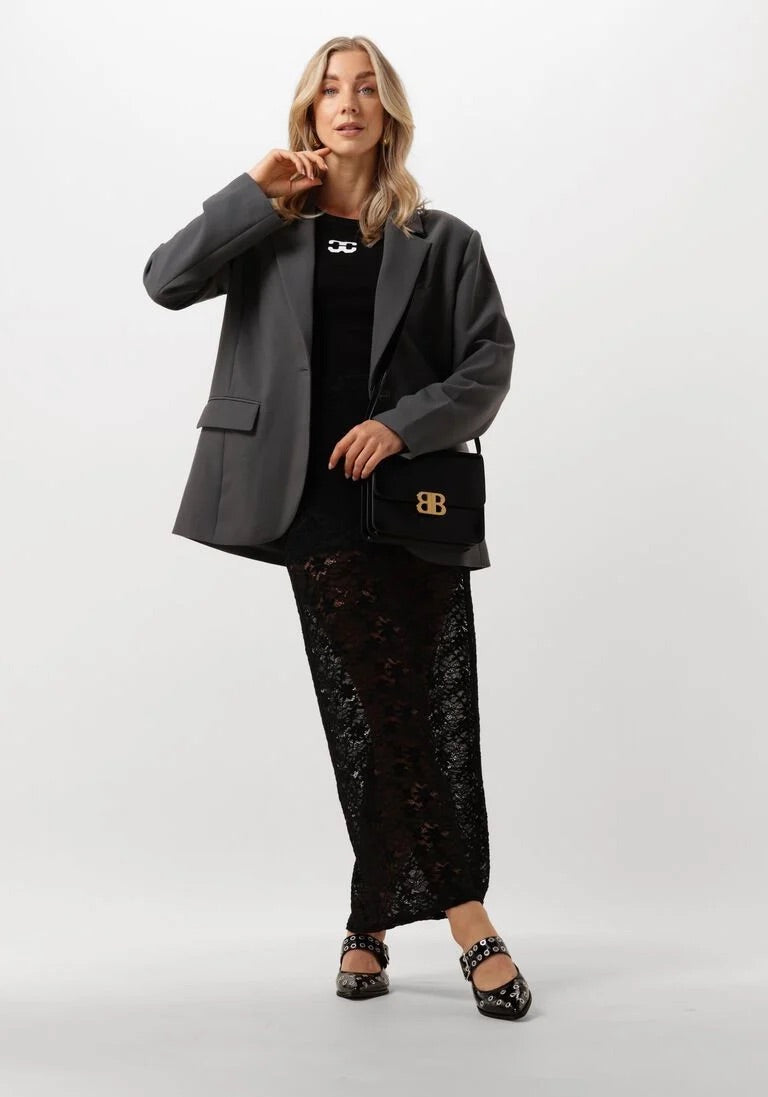 Co'couture Granny CC logós póló – fekete