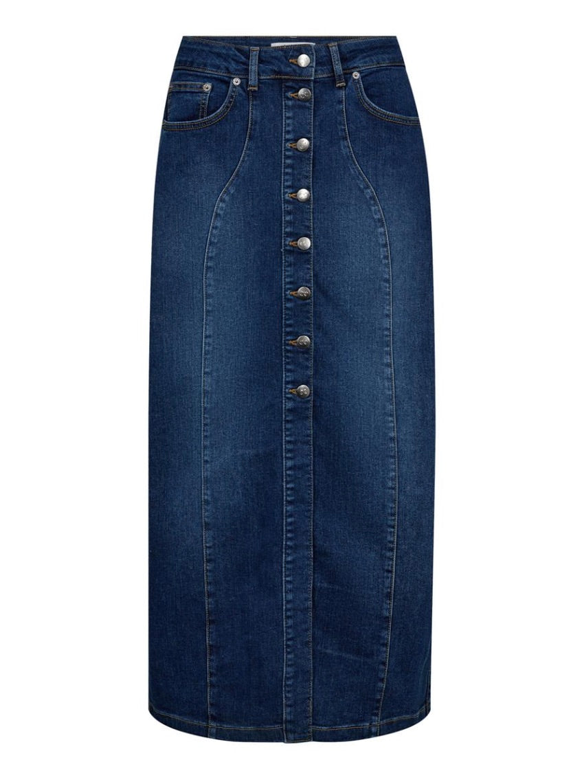 Co'couture Tyler Denim Midi Skirt – Denim Blue