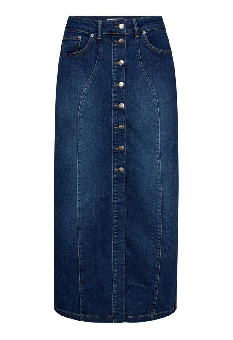 Co'couture Tyler Denim Midi Skirt – Denim Blue