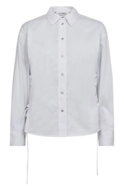 Co'couture Poppy Eyelet Tie Shirt – White