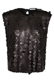 Co'couture Maxi CC flitteres, masnis felső – fekete