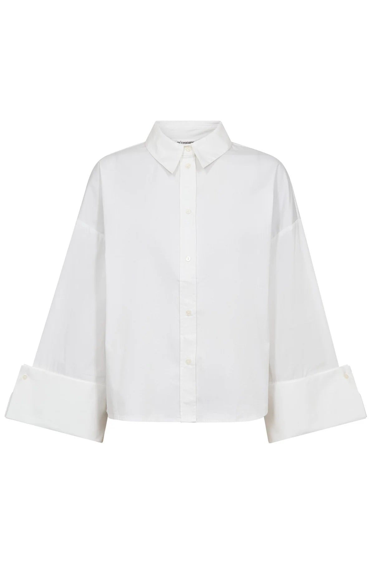 Co'couture Hina Wide Cuff Shirt – White