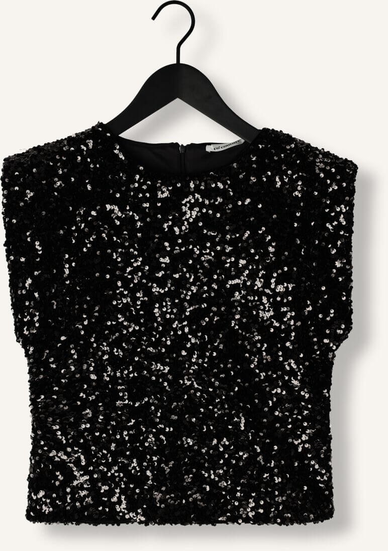 Co'couture Roslyn CC Sequin Top – Black