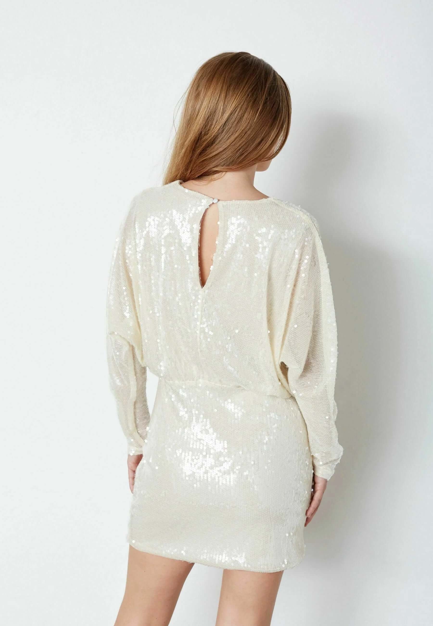 Co'couture Serafin CC Sequin Dress – Ivory