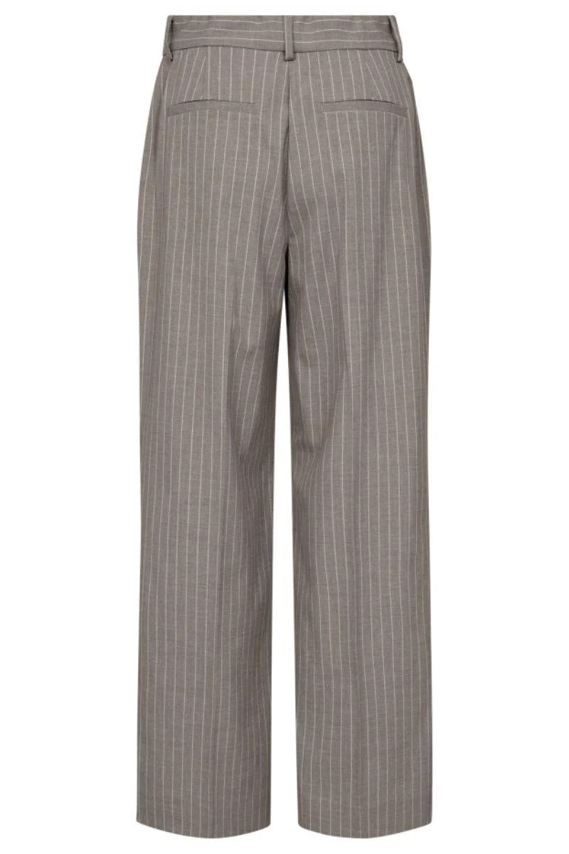Co'couture Quin Pin Wide-Leg Trousers – Mink