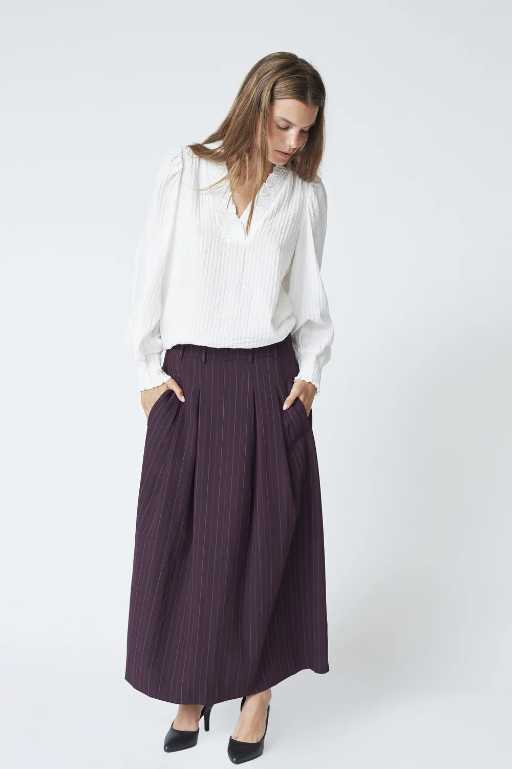 Co'couture Anya CC Trinny rakott szoknya – szilva