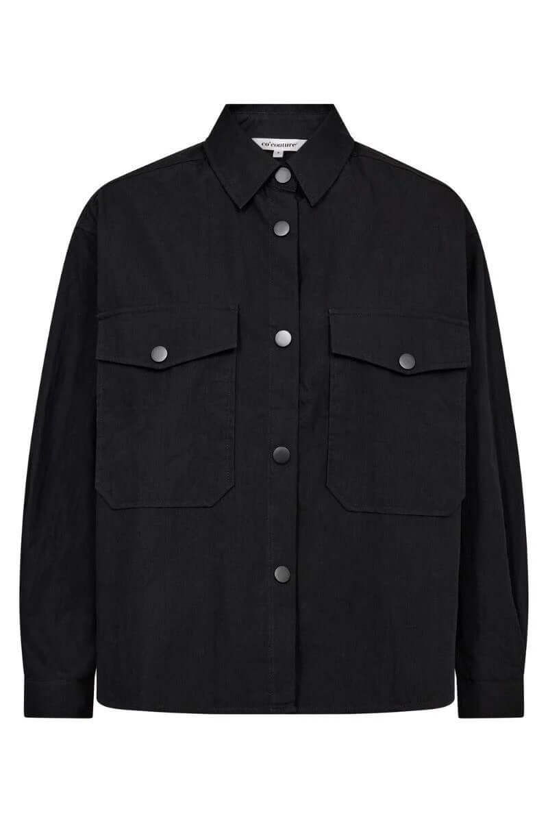 Co'couture Acasia CC Long-Sleeve Shirt – Black