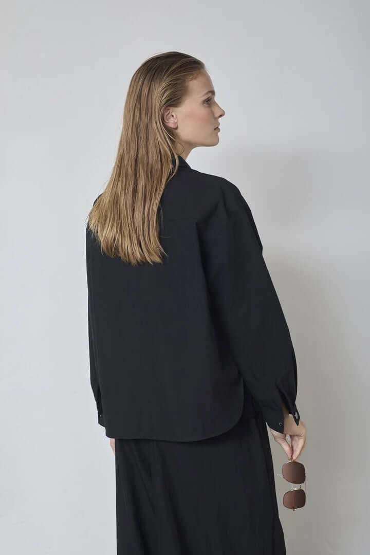 Co'couture Acasia CC Long-Sleeve Shirt – Black
