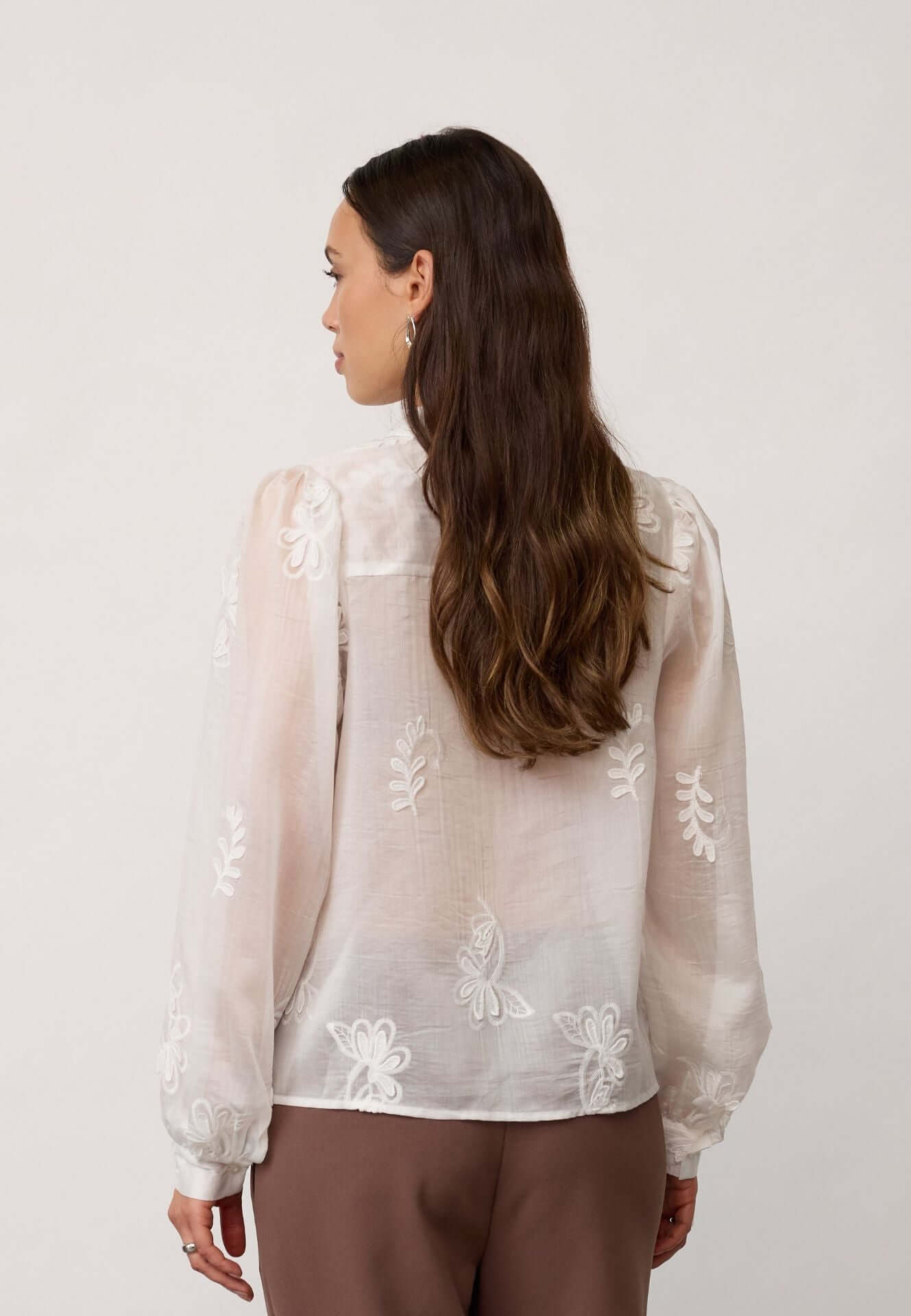 Co'couture Novin CC Embroidered Shirt – Off White