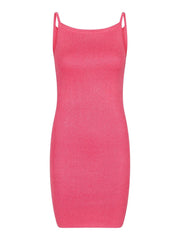 Neo Noir Contima Glitter Knit Mini Dress – Pink