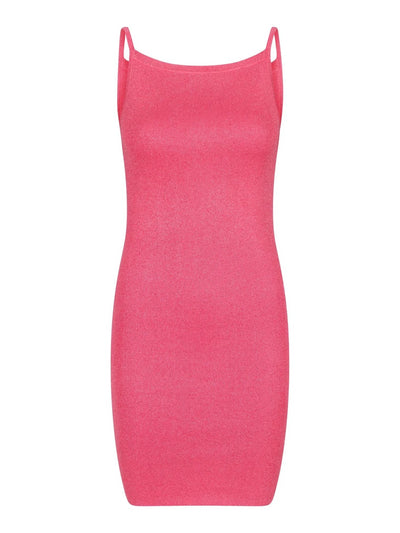 Neo Noir Contima Glitter Knit Mini Dress – Pink