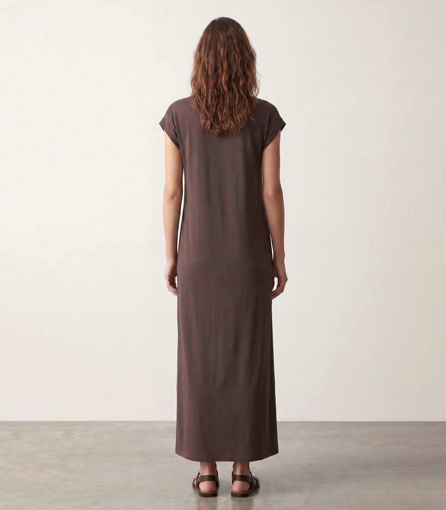PIECES PCANDORA Short-Sleeve Round-Neck Lena Maxi Dress