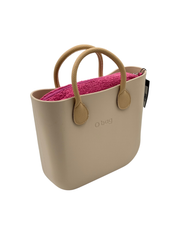 O bag Mini kézitáska – krém-tevebarna
