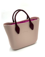 O bag Mini Tote Bag – Powder Pink and Burgundy