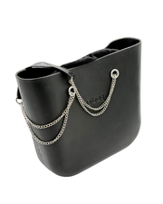 O bag Chain-Handle Tote Bag – Black